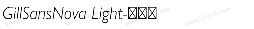 GillSansNova Light字体转换
